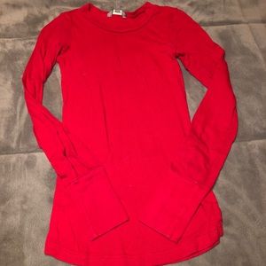 Red longsleeve T-shirt
